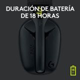 Audífonos Logitech G435 LIGHTSPEED y Bluetooth. Negro y amarillo