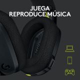 Audífonos Logitech G435 LIGHTSPEED y Bluetooth. Negro y amarillo