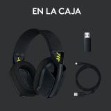 Audífonos Logitech G435 LIGHTSPEED y Bluetooth. Negro y amarillo