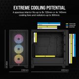 Case Corsair 3000D RGB Airflow Black 3 Fans Corsair AR120 RGB