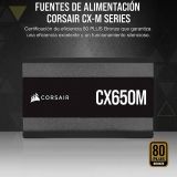 Fuente Corsair CX650M 80+ Bronze Semi Modular