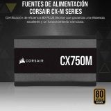 Fuente Corsair CX750M 80+ Bronze Semi Modular