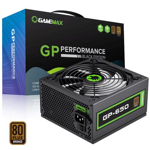 FONTE GAMEMAX 650W 80PLUS BRONZE GP650 - Evolutek Informática