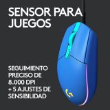 Mouse Logitech G203 RGB LIGHTSYNC Azul