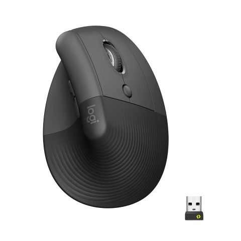 Mouse Logitech Lift Vertical Ergonómico Grafito