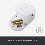 Mouse Logitech Pebble M350 Inalámbrico Blanco Crudo