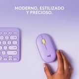 Mouse Logitech Pebble M350 Inalámbrico Lavanda