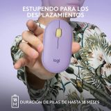 Mouse Logitech Pebble M350 Inalámbrico Lavanda