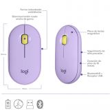 Mouse Logitech Pebble M350 Inalámbrico Lavanda