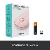 Mouse Logitech Pebble M350 Inalámbrico Rosado