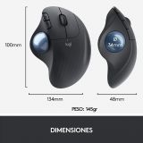 Mouse Logitech ERGO M575 Trackball Inalámbrico