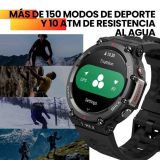 Reloj inteligente Amazfit T-Rex 2 Negro