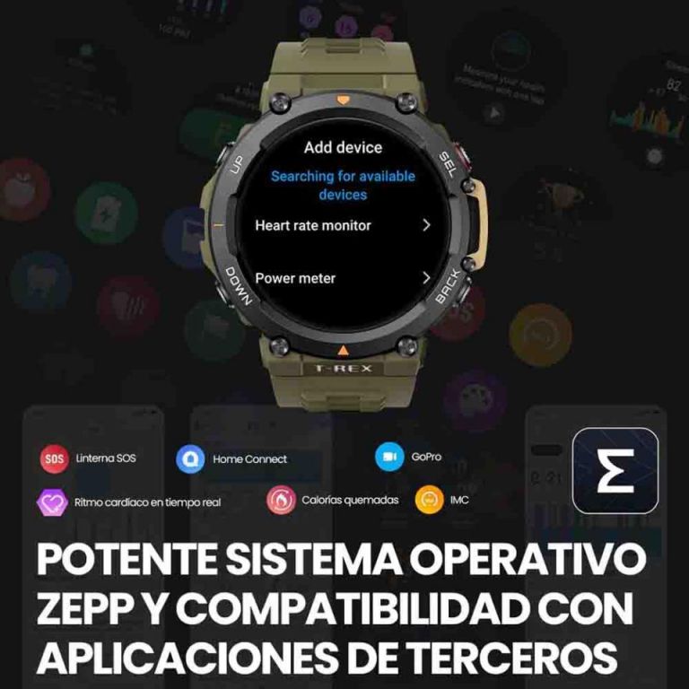 Reloj Smart Huami Amazfit T-rex 2 Negro Y Dorado — AMV Store