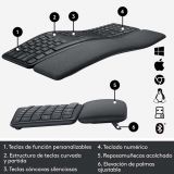 Teclado Logitech ERGO K860 Ergonómico Inalámbrico 