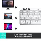 Teclado Logitech MX Keys MINI Gris pálido inalámbrico